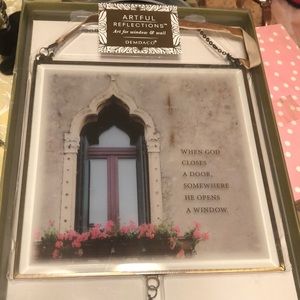 DEMDACO Open Window Glass Window Art